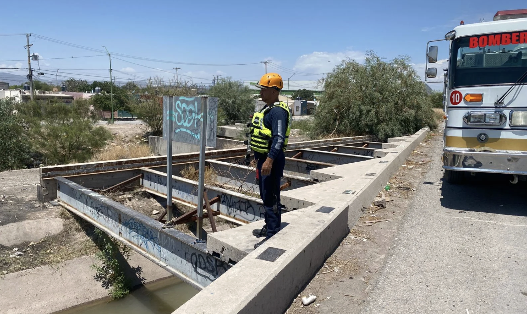 Protección Civil mantiene supervisión de canales de riego y limpieza de cárcamos ante temporada de lluvias