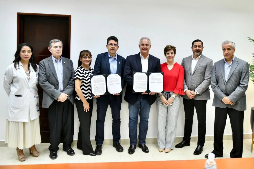 Firman convenio de colaboración Municipio y Sanatorio Español