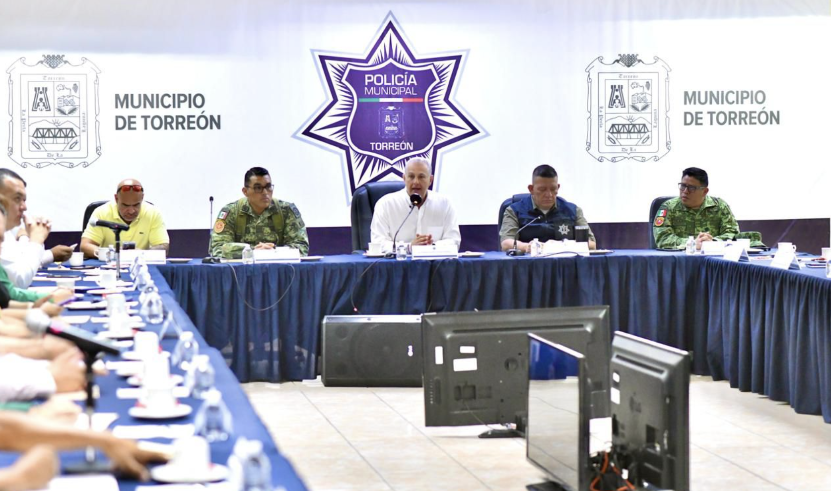 Revisa Román Cepeda acciones de dependencias y corporaciones de seguridad