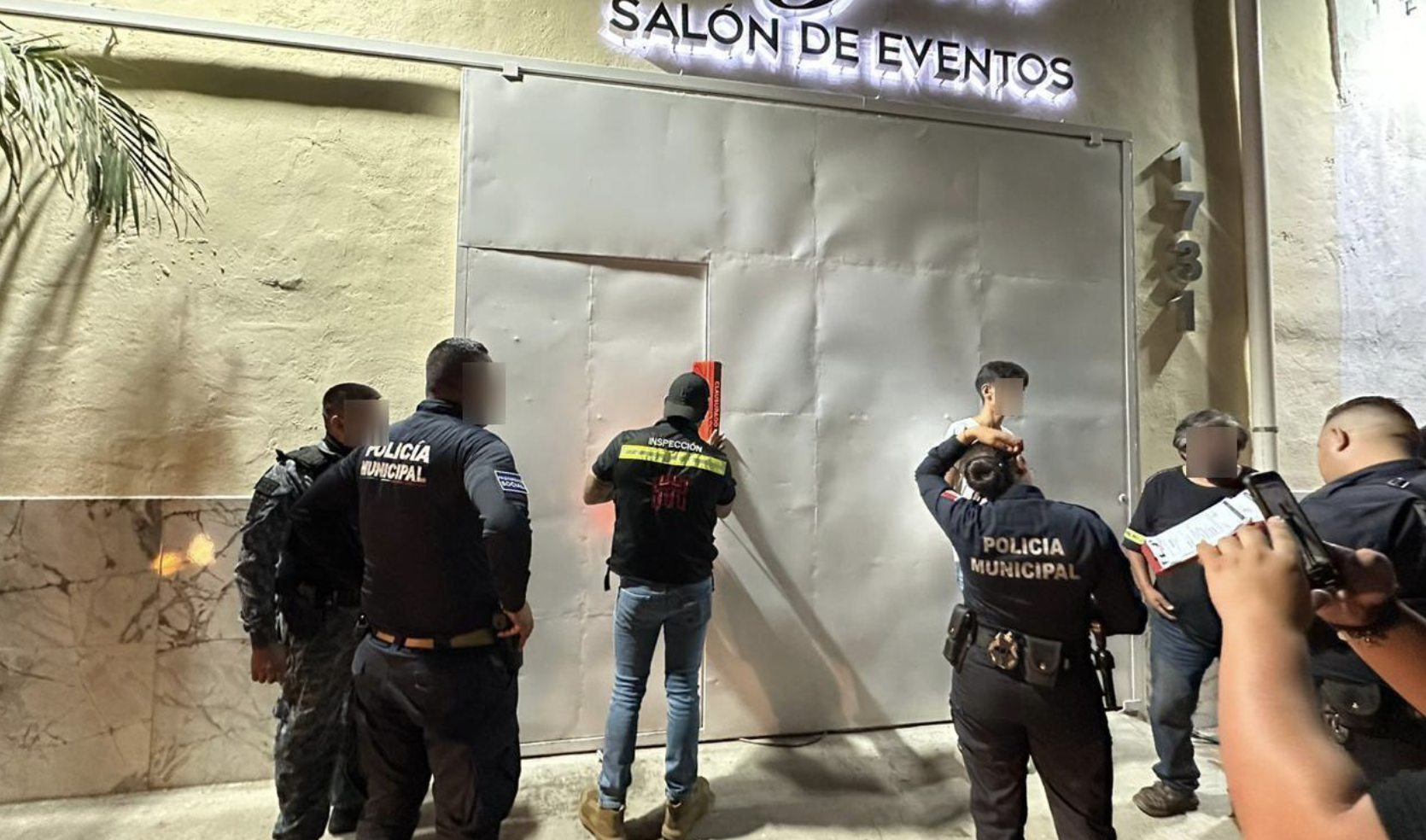 Clausuran salón de fiestas de la colonia J. Luz Torres donde había menores alcoholizados y drogas