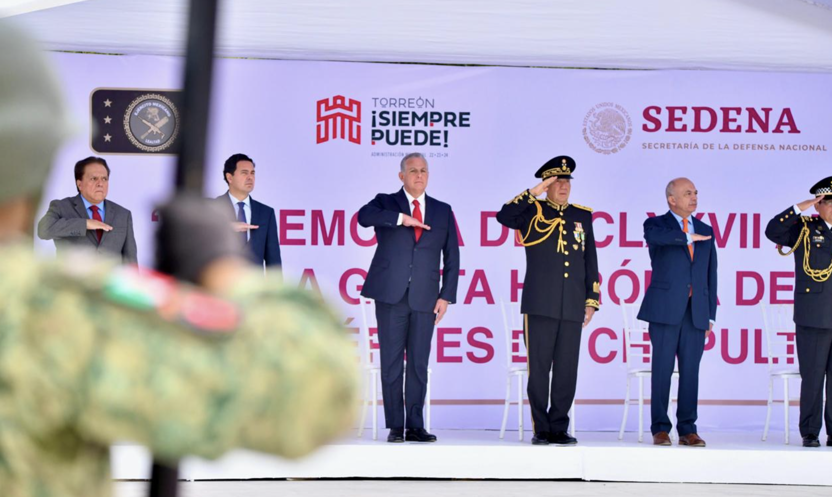 Realizan ceremonia conmemorativa del 177 Aniversario de la Gesta Heroica de los Niños Héroes de Chapultepec