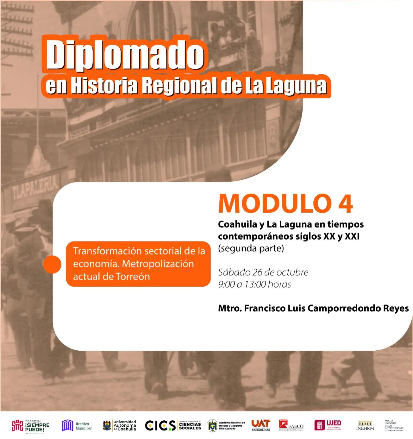 Avanza Diplomado en Historia Regional de La Laguna en el Archivo Municipal