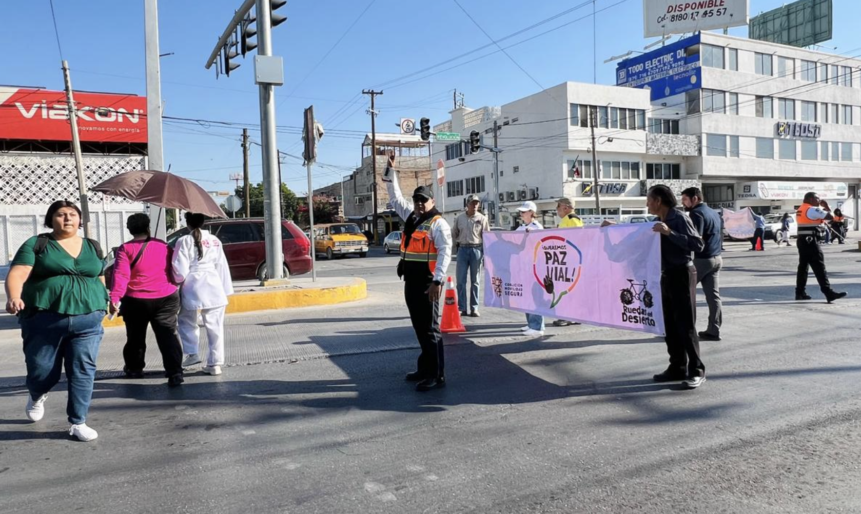 Realizan intervención por el Día Internacional de la Educación Vial