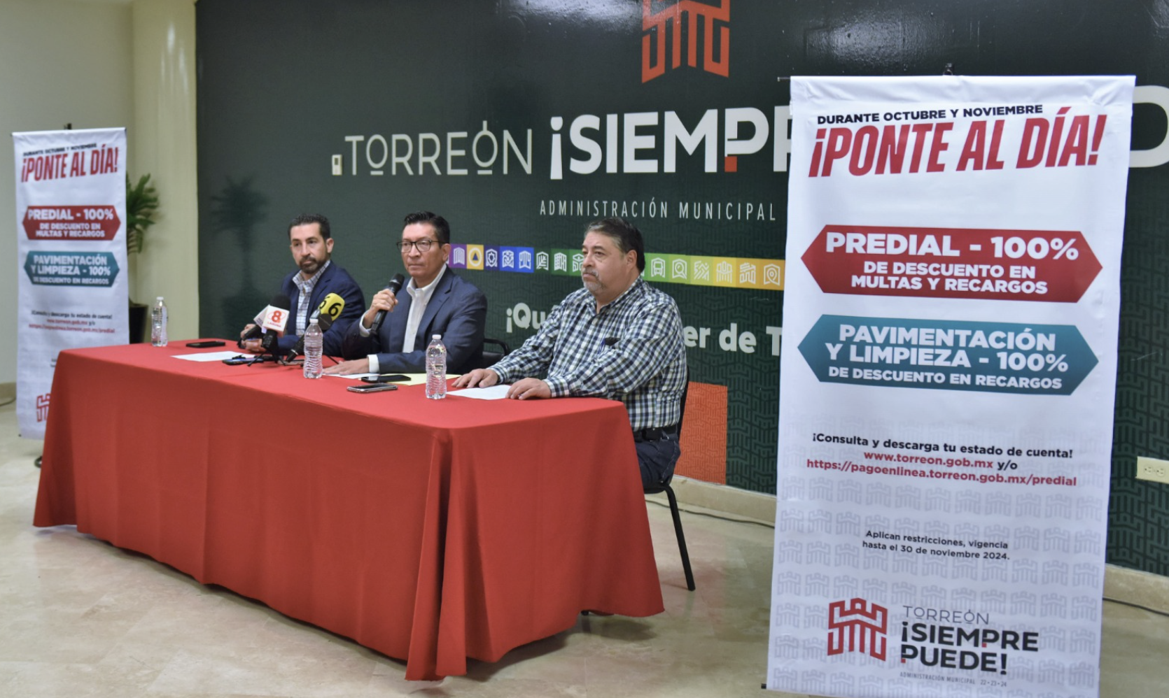 Anuncian programa «Ponte al Día”; 100 por ciento de descuento en multas y recargos de Predial en Torreón