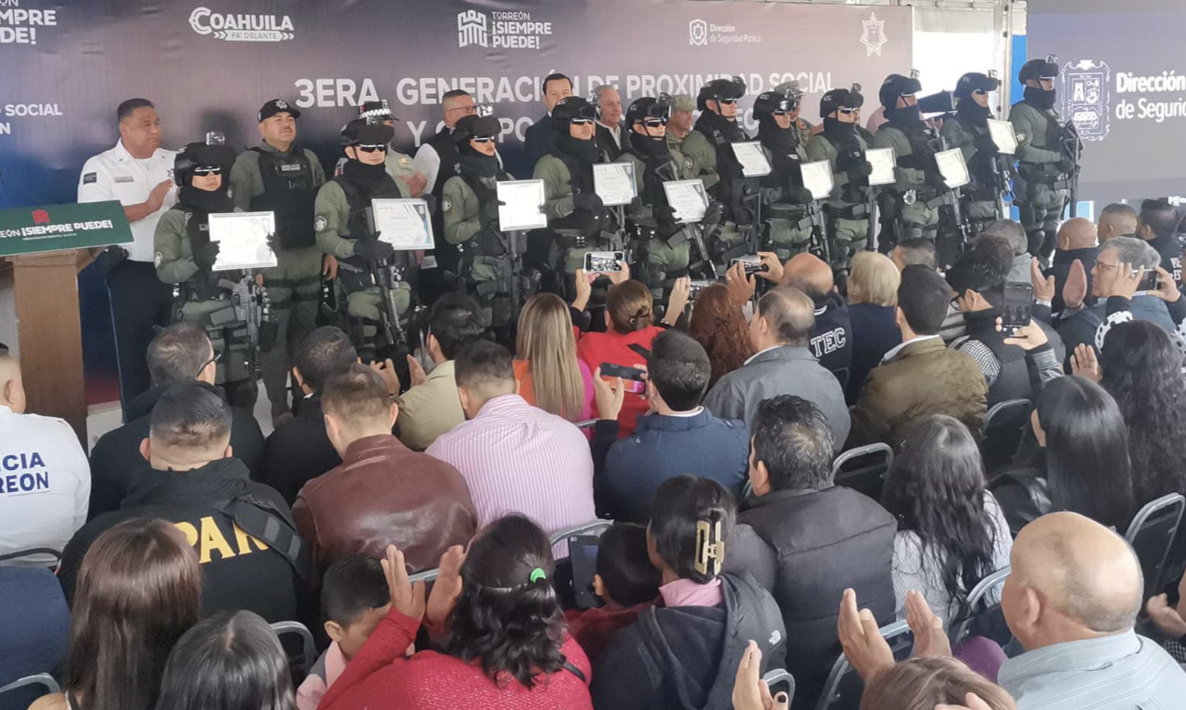 Rebasa Torreón meta de nuevos policías adheridos a la DSPM