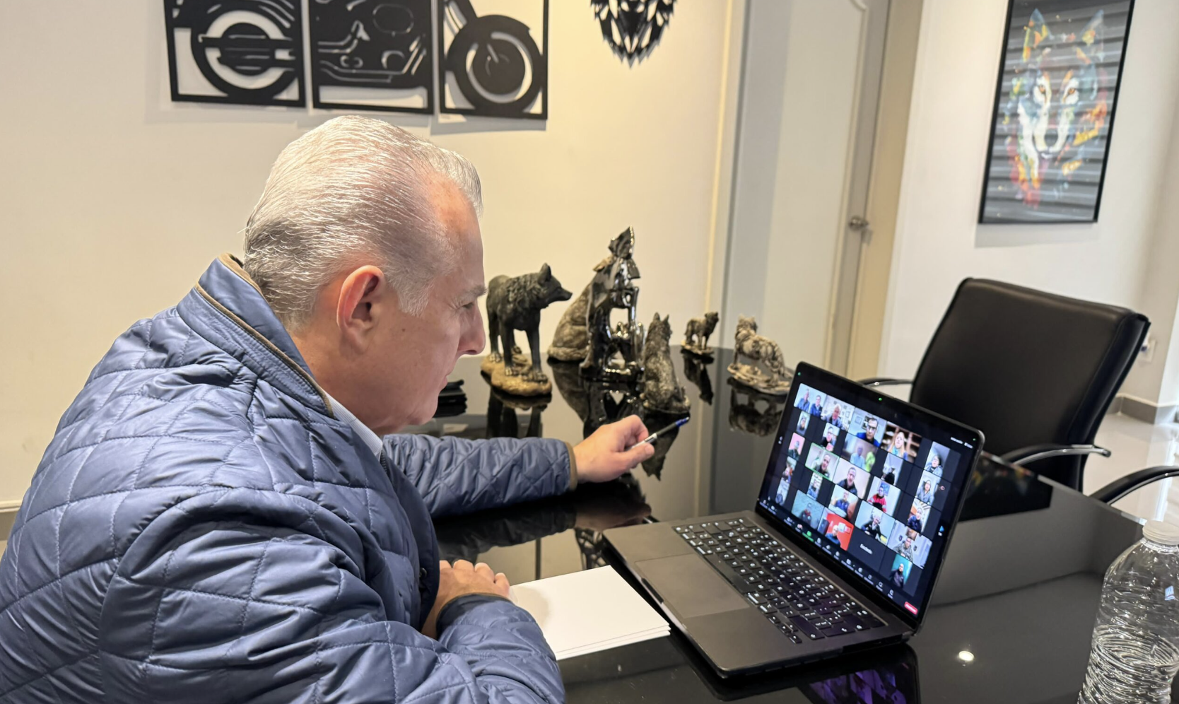 Participa Román Cepeda en la reunión virtual del Consejo Estatal de Protección Civil