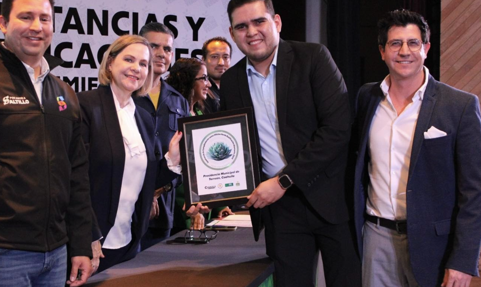 Presidencia de Torreón recibió constancia de cumplimiento como “Oficina Verde” con ratificación diamante