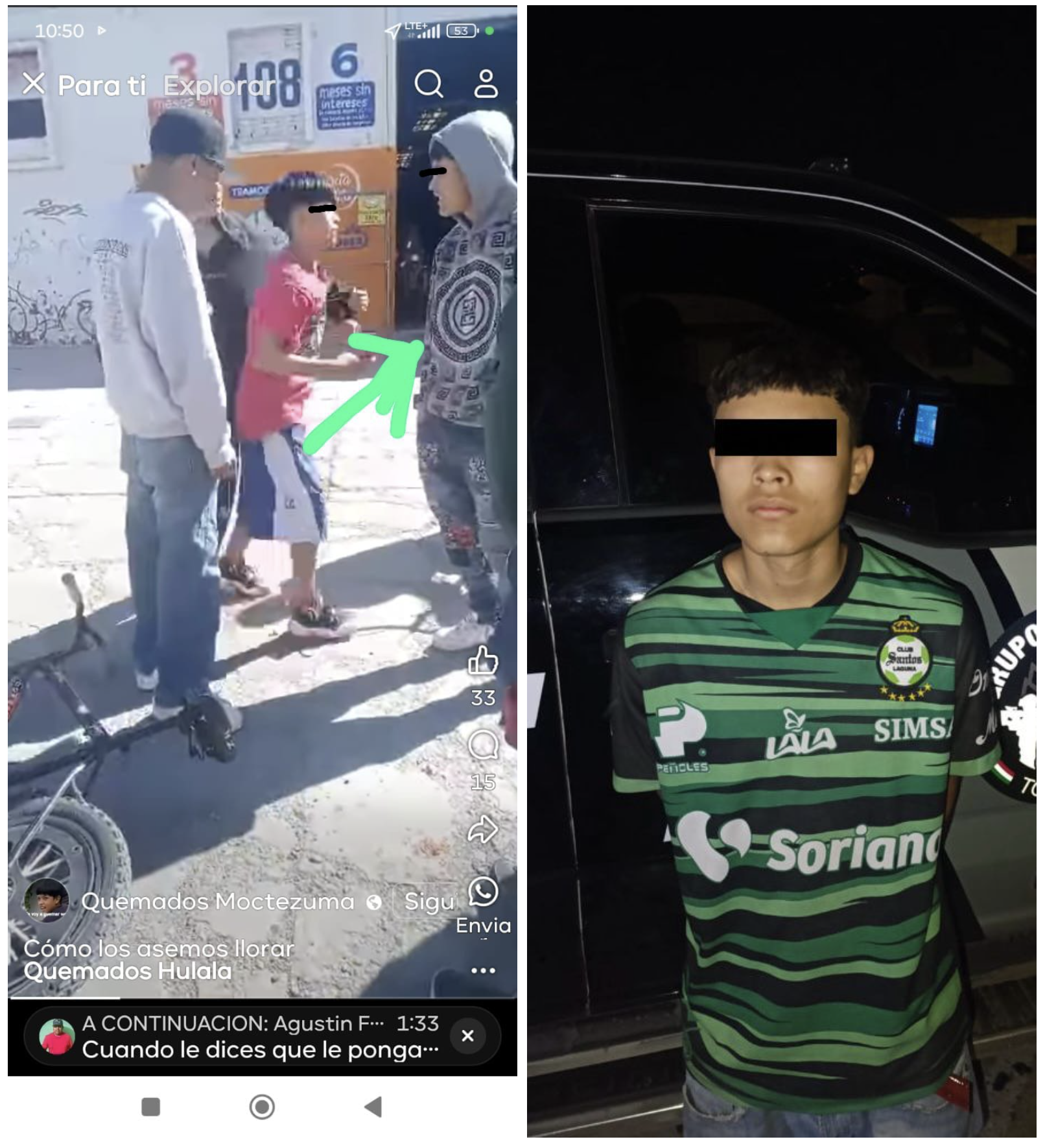 Detienen a otro menor con arma blanca en Torreón