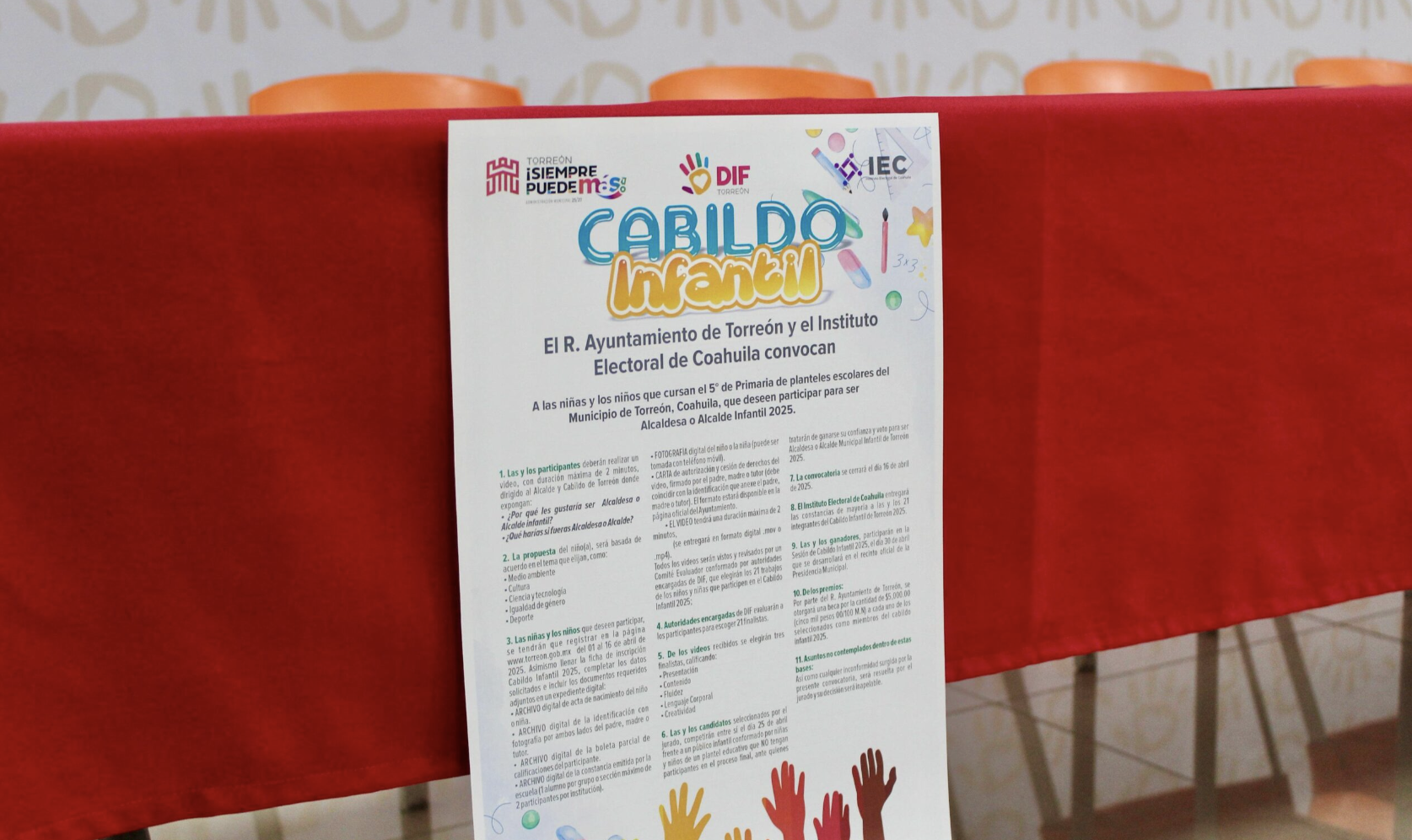 Presentan convocatoria del Cabildo Infantil 2025