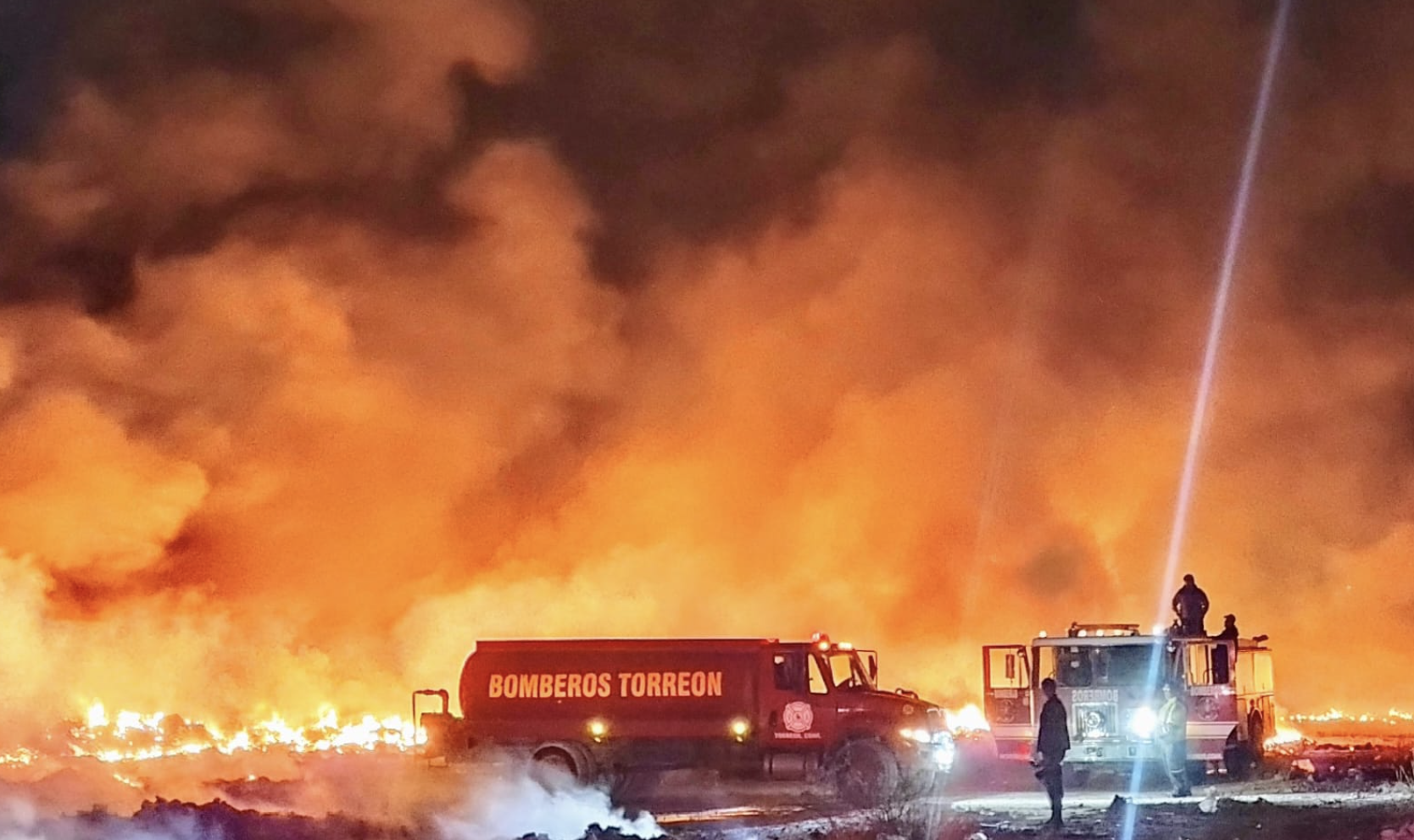 Se registra incendio en terrenos de Santo Niño Aguanaval