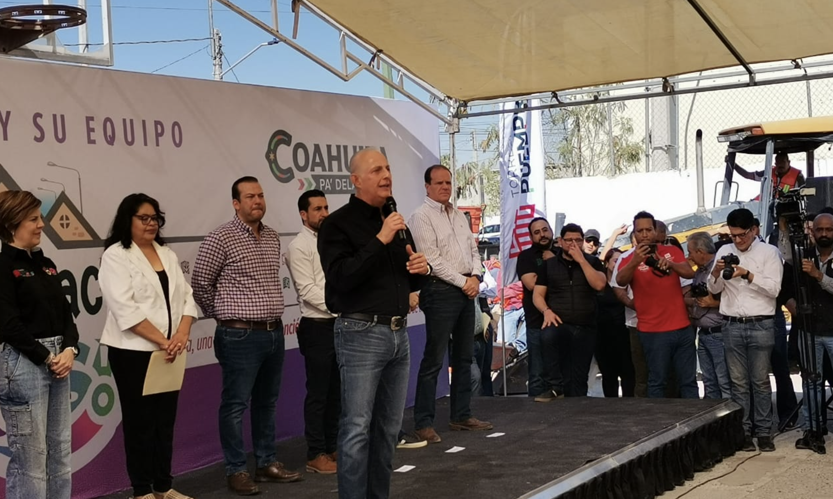 Llevan brigada municipal a la colonia División del Norte