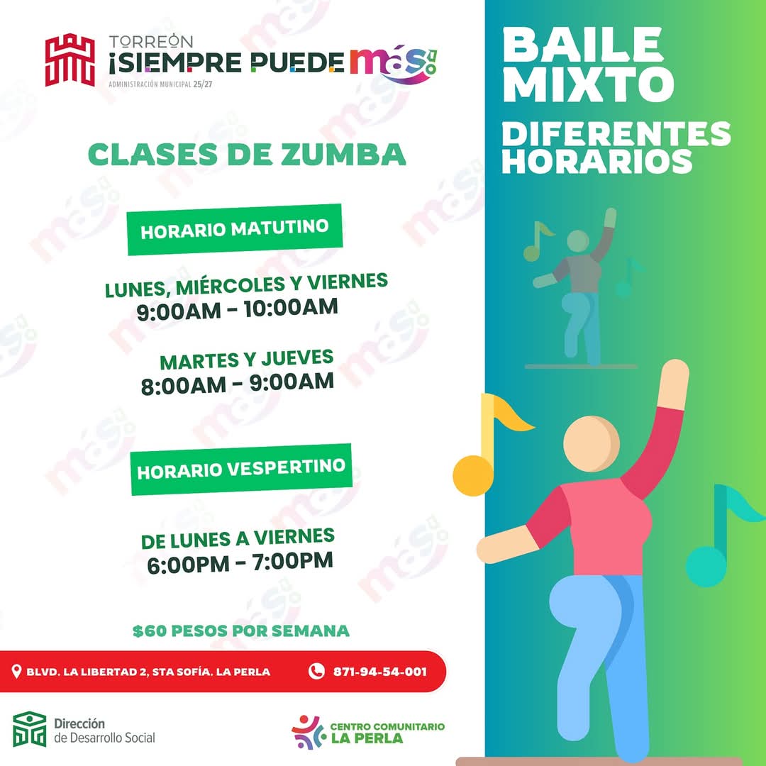 Promueven activación física con clases de zumba en Centro Comunitario La Perla