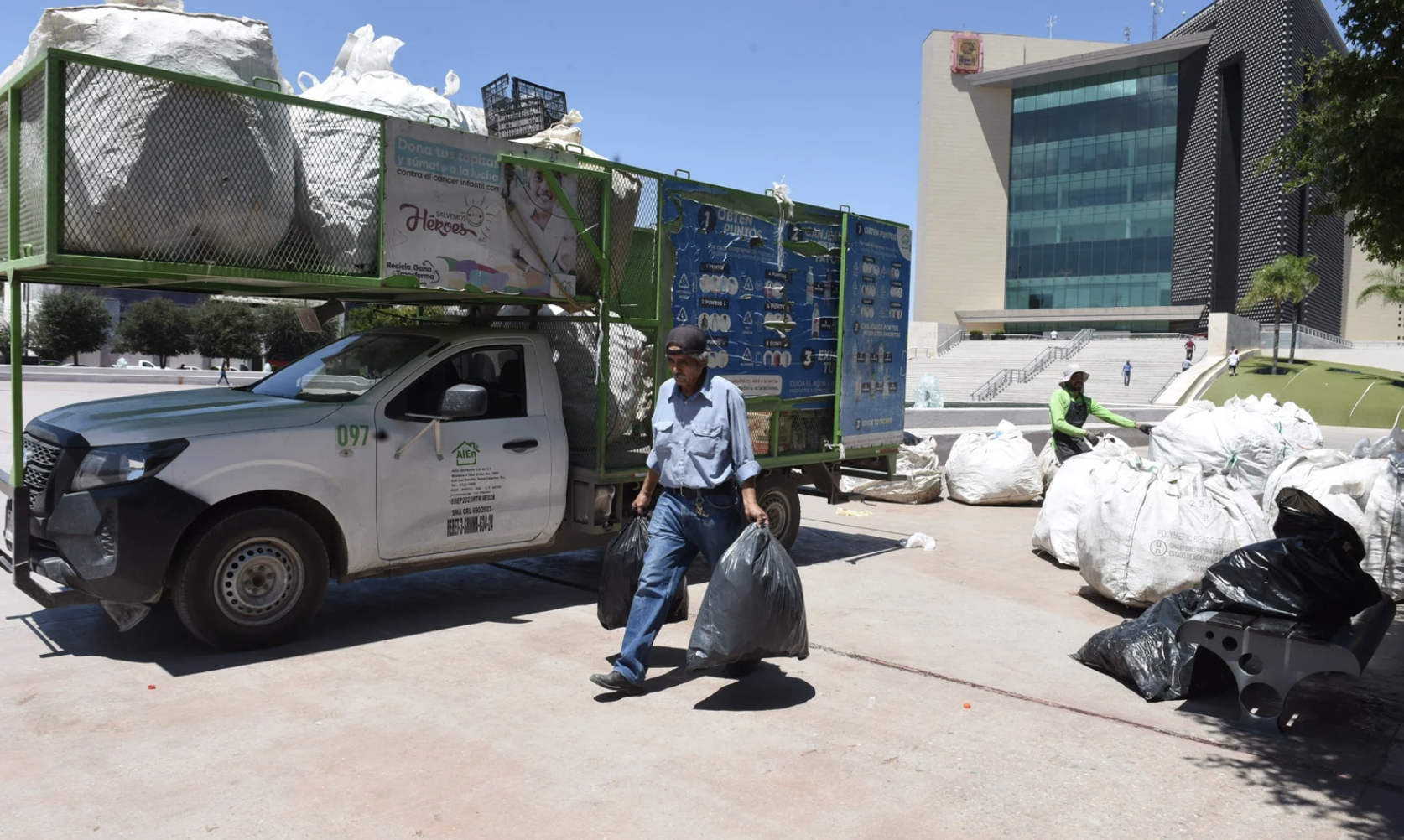 Más de 500 kilos de residuos reciclables se recolectaron en la campaña de intercambio en Torreón
