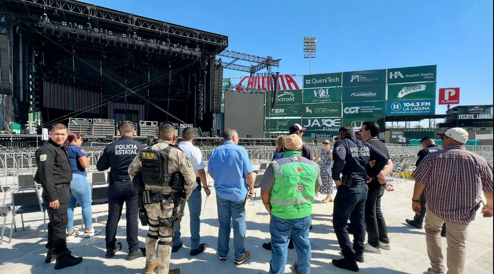 Son 500 elementos de seguridad que van al operativo por concierto de Chayanne