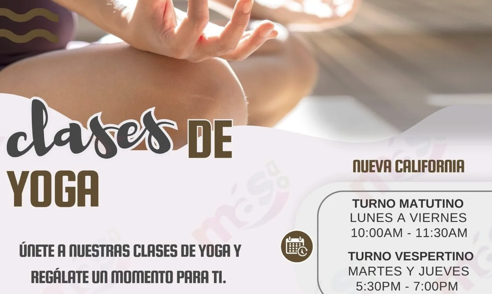 Invitan a practicar yoga en el Centro Comunitario Nueva California