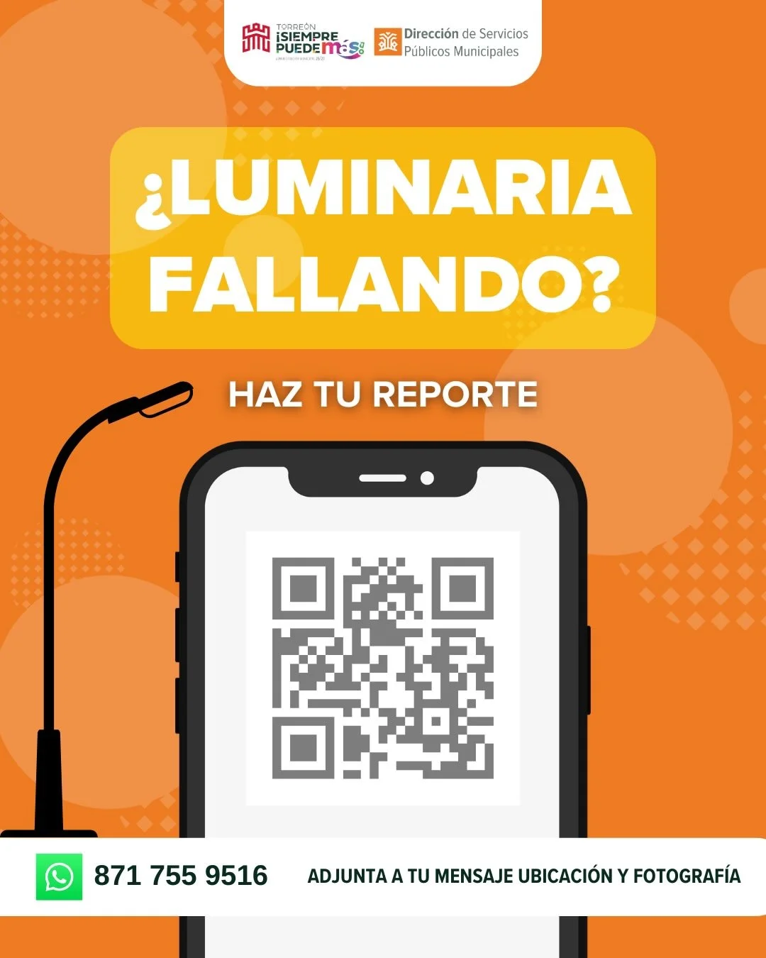 Informan cómo reportar fallas en el alumbrado público