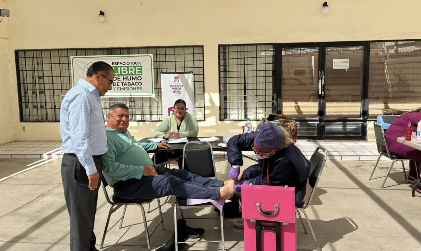 Dirección de Pensiones brinda servicio de podología gratuita a sus agremiados