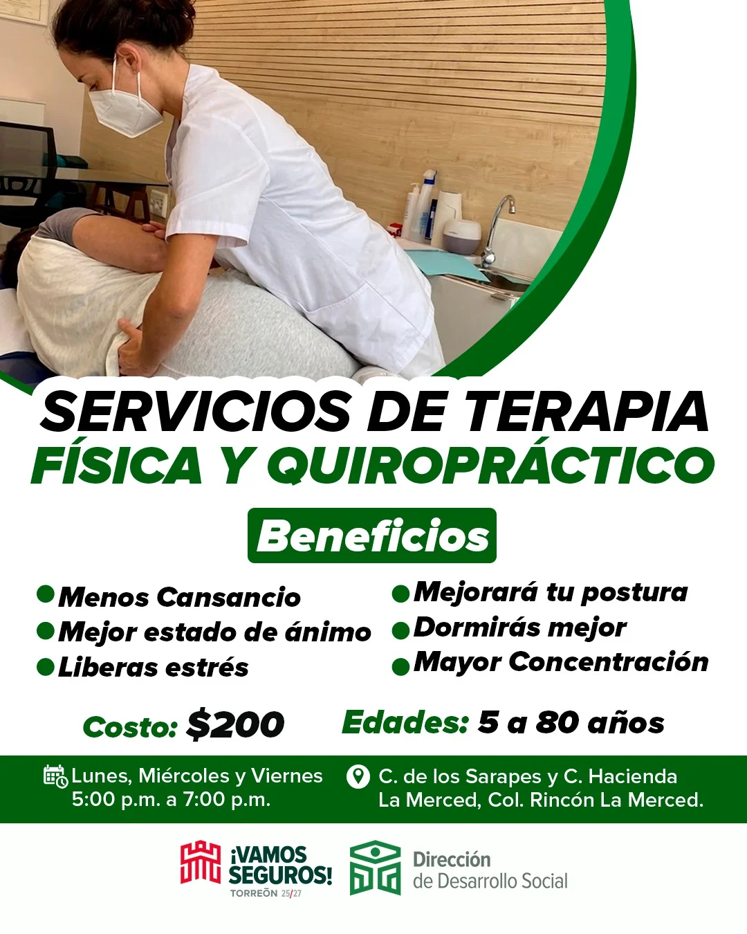 Centro comunitario ofrece servicio quiropráctico a bajo costo