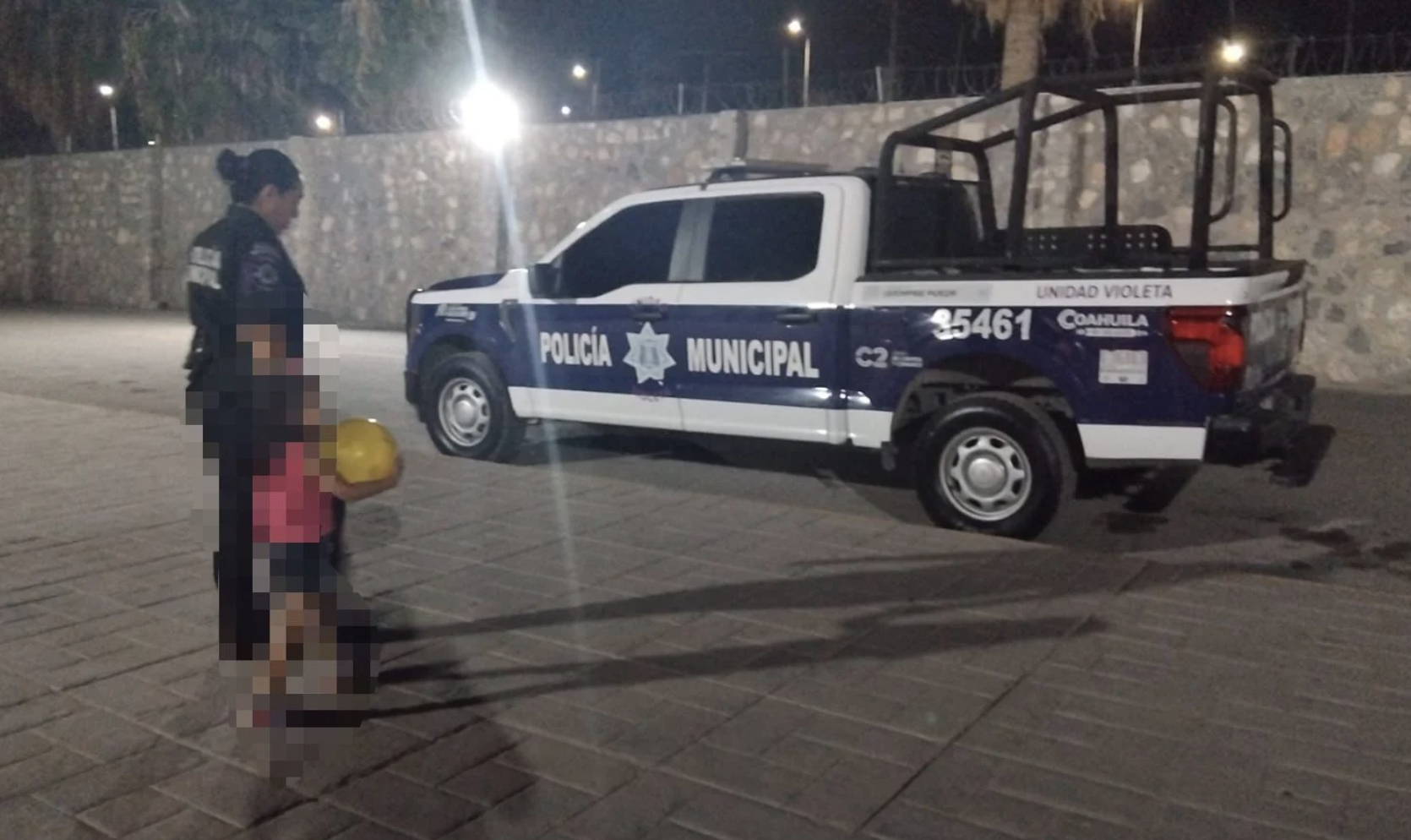 Unidad Violeta resguarda a menor de tres años en situación de riesgo y la pone a disposición de PRONNIF